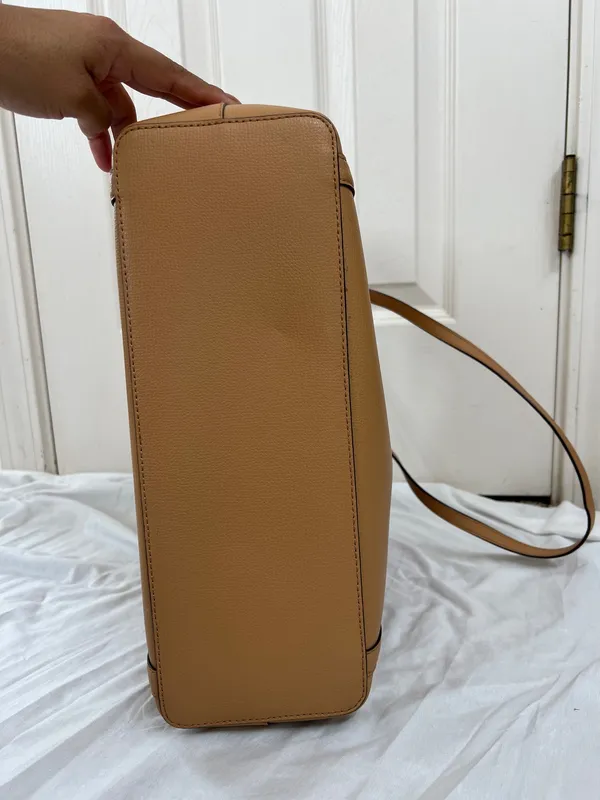 Kate Spade New York S338 Tan Tote Shoulder Bag Spade Charm - Image 8
