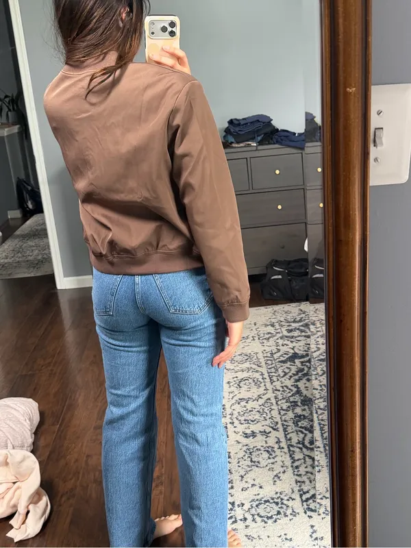 Brown Bomber Jacket - Image 6