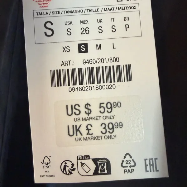 Zara black silky lyocell Pajama Pants Sz small NWT - Image 2