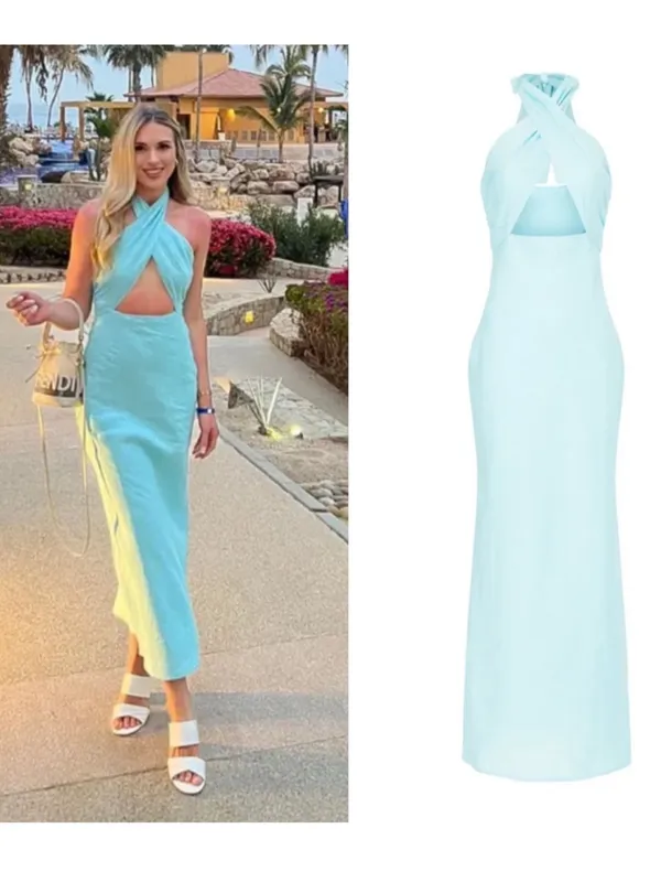 Simon Miller Blue Breeze Yabba Linen Dress 8 - Image 4