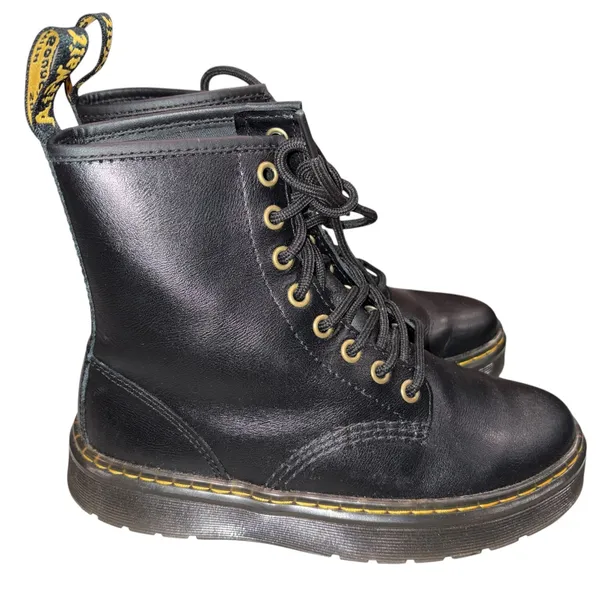 Dr. Martens Black Leather Lavala Combat Boots 5  - Image 3