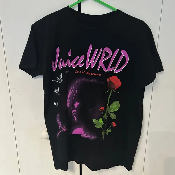 Juice WRLD Black Graphic T - Image 4