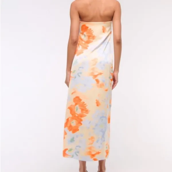 Abercrombie The Julia Strapless Slip Maxi Dress - Image 2