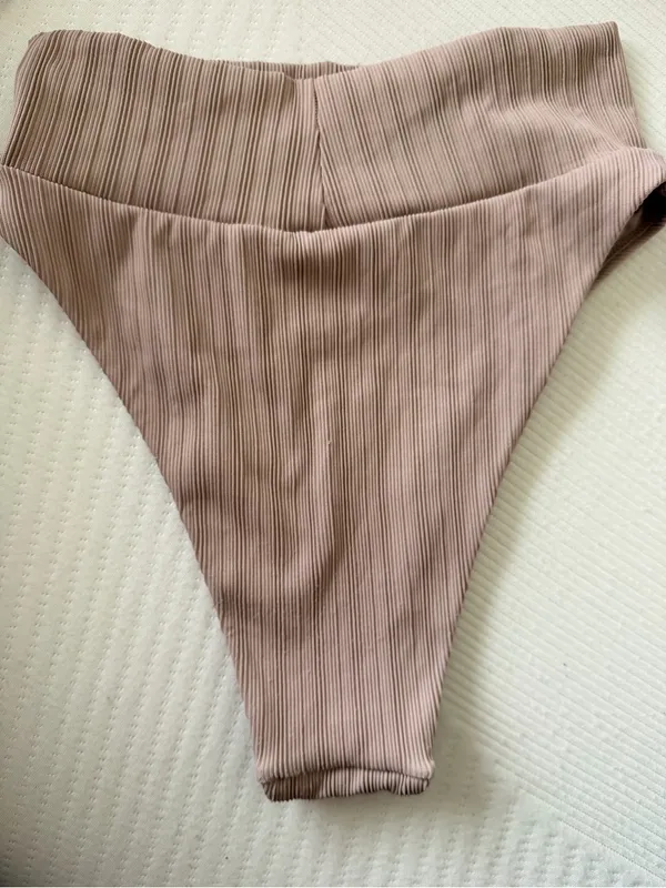 Aerie High Cut Cheeky Bikini Bottoms Small - Image 3