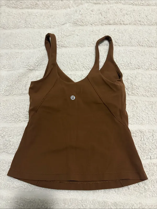 Lululemon Brown Align V-Neck Tank Top size 2 - Image 2