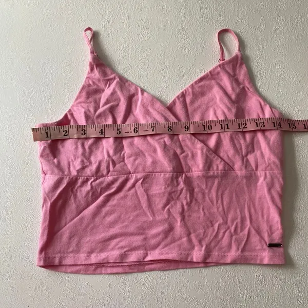 Hollister Must Have Collection L Pink Wrap Front Cami Tank Top Y2K - Image 5