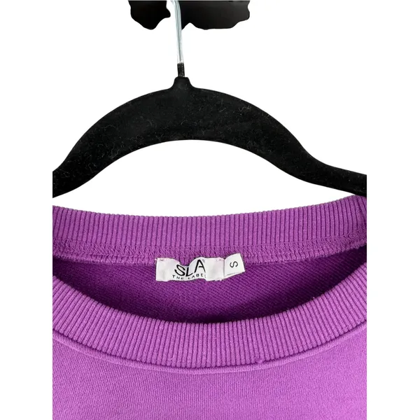SLA The Label Plum Oversized Sweatshirt Jogger Matching Set Purple S M - Image 7