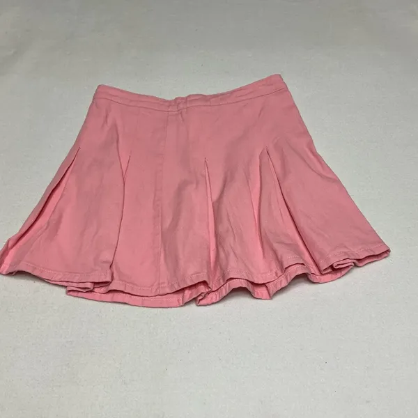 CIDER Womens Pink Pleated Mini Skirt Size L Y2K Tennis Skater Skirt NWT - Image 2