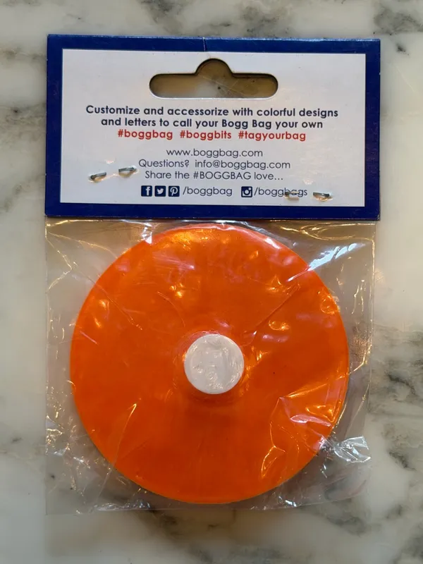 NWT Bogg Bag Bogg Bits Tennessee TN Orange White Bag Charm Accessory Rare - Image 2