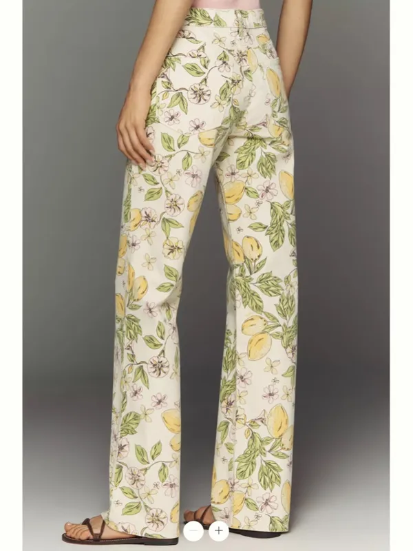MOTHER Kick It Mid-Rise Straight-Leg Lemon Jeans - Image 4