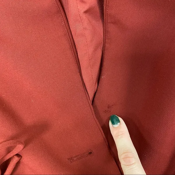 Prabal Gurung Collective Red Side Tie Tailored Blazer Size 0 - Image 10