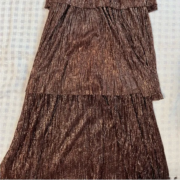 Sabina Musayev Carrie Formal Fall Winter Wedding Guest Long Dress Bronze XS - Image 4