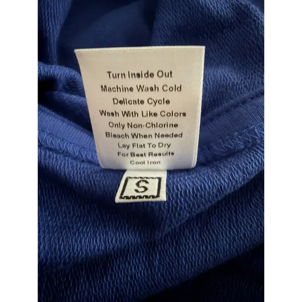 Universal Standard Fiona Open Side Sweatshirt Cotton‎ Blue Size Small (14-16) - Image 14