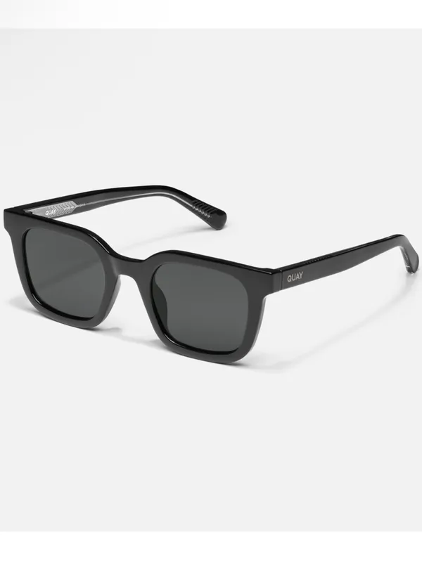 NIB Quay Game Over 49mm Square Sunglasses black smoke polarized unisex - Image 12