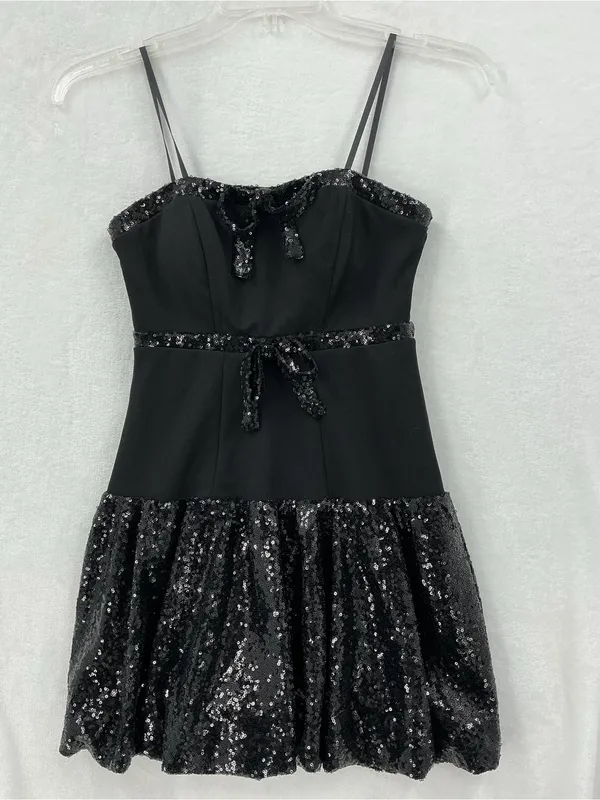Black Sequin Bow - Image 2