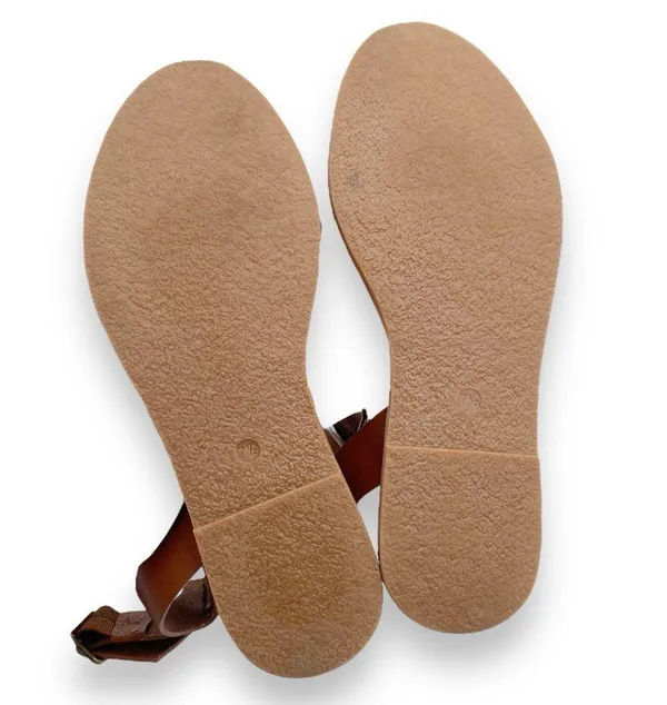 Madewell The Boardwalk Ankle-Strap Sandal English Saddle Brown Leather Size 7.5 - Image 14
