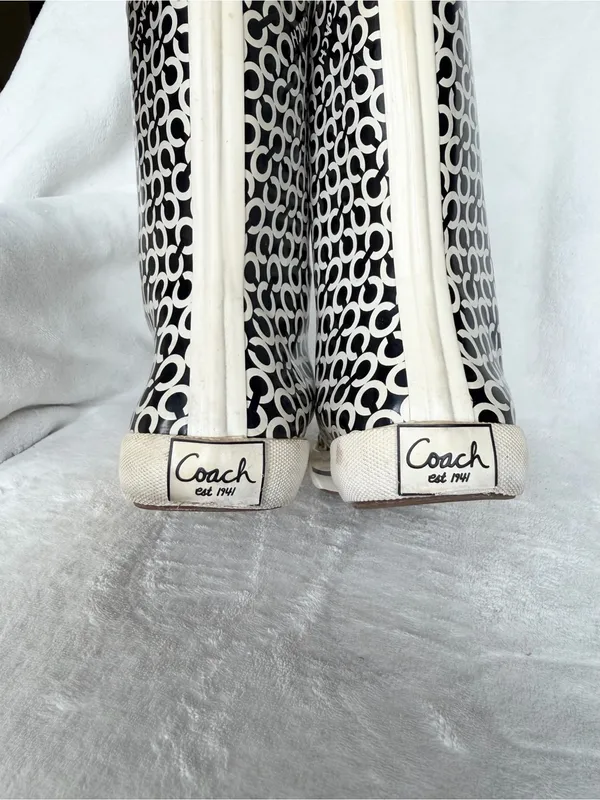 Coach Ursula Signature C Rain Boots – Women’s Size 5B - Image 6