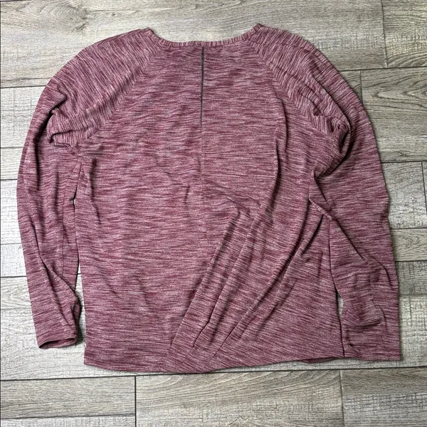 Lululemon Athletica Go City Pullover Maroon Long Sleeve Top - Image 2