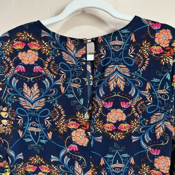 I. Madeline Anthropologie Dress Garden Splendor small Midi A Line Boho Floral - Image 7