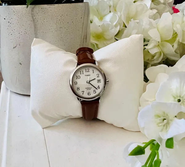 Timex Indiglo Brown Leather Watch - Image 4