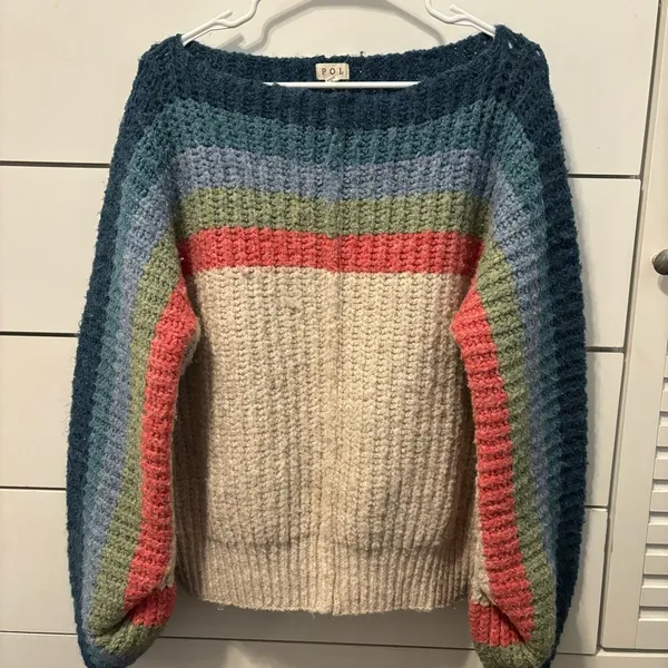 POL Naturally Cooler Striped Sweater - Image 2