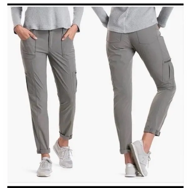 Kuhl Womens Cargo Pants Size 10 Grey Hiking Outdoor Utility USA Camping 32 X 30 - Image 2