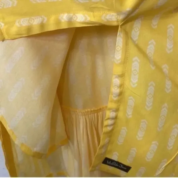 Matilda Jane Yellow Shirt Dress(Size Medium) - Image 6