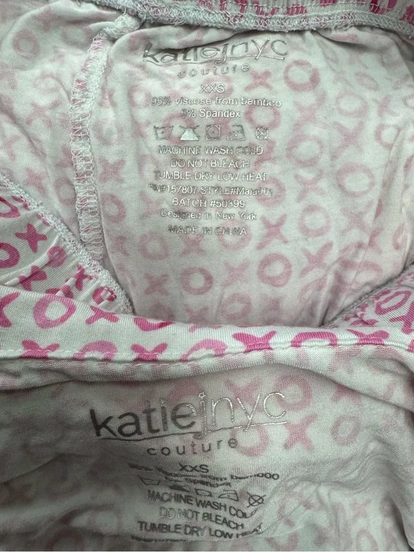 Katie J NYC Couture Maia Print Pajama Set Teen Women’s XXS - Image 2