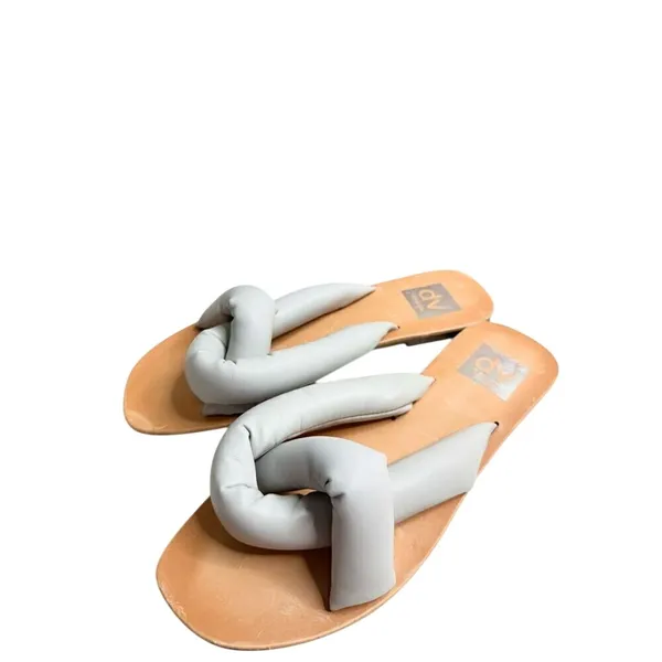 DV Dolce Vita Joanna Light‎ Blue Puffy Knot Flat Slide Sandals Womens 6.5 - Image 3