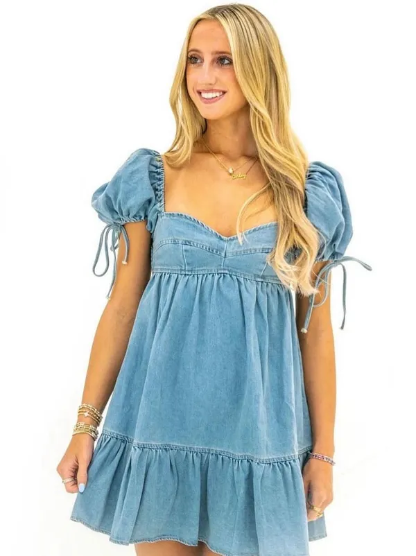 NWT I Just Have To Have It Denim Mini Dress - Image 2