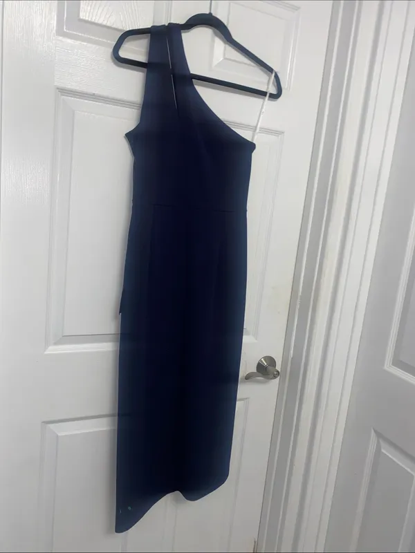 LULU'S M lulus So Flirty black One-Shoulder Cutout Asymmetrical Dress NEW B46 - Image 6