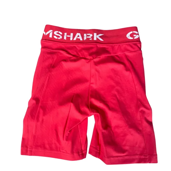 Gymshark Flex High Waisted Cycling Shorts Red Womens XS GLSH3672-AW19-411‎ - Image 2