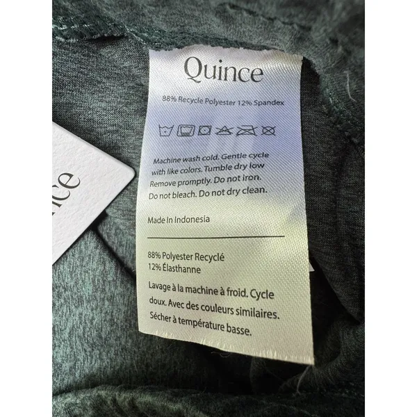 NWT Quince Flowknit Wide Leg Pants Women’s Size Medium Heather Green - Image 6