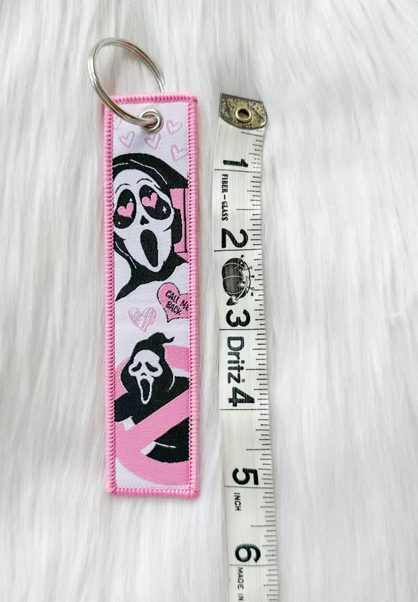 Scream Ghostface Horror movie pink keychain - Image 3