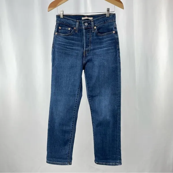 Levi’s Wedgie Straight Fit Jeans in Charleston Outlasted -‎ Dark Wash Size 27 - Image 5