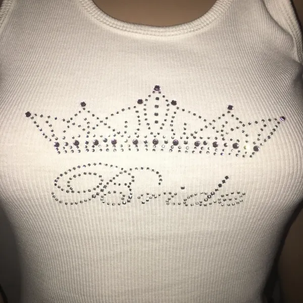 Bride 👰 ribbed bling knit tank top Size M - Image 2