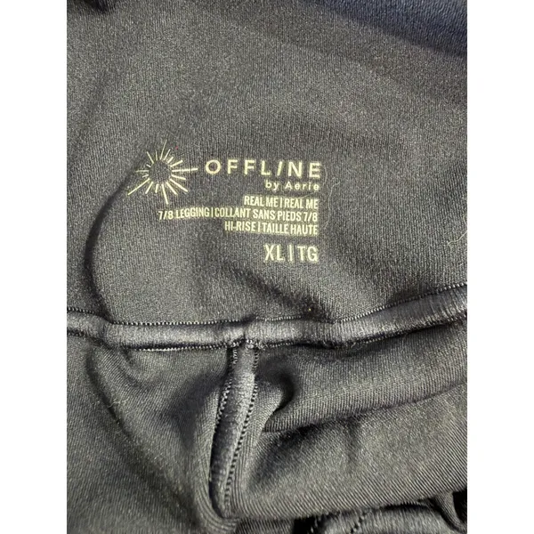 OFFLINE by Aerie‎ Real Me 7/8 High Rise Leggings Navy Blue Womens XL 3006 - Image 3