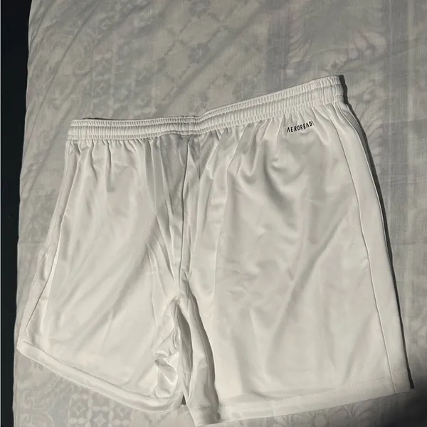 Adidas Women's Athletic White Shorts - Image 3