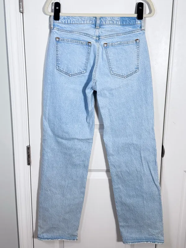 Abercrombie & Fitch The Baggy Low Rise Jeans 24 / 00 Light Wash Y2K 90s Regular - Image 4
