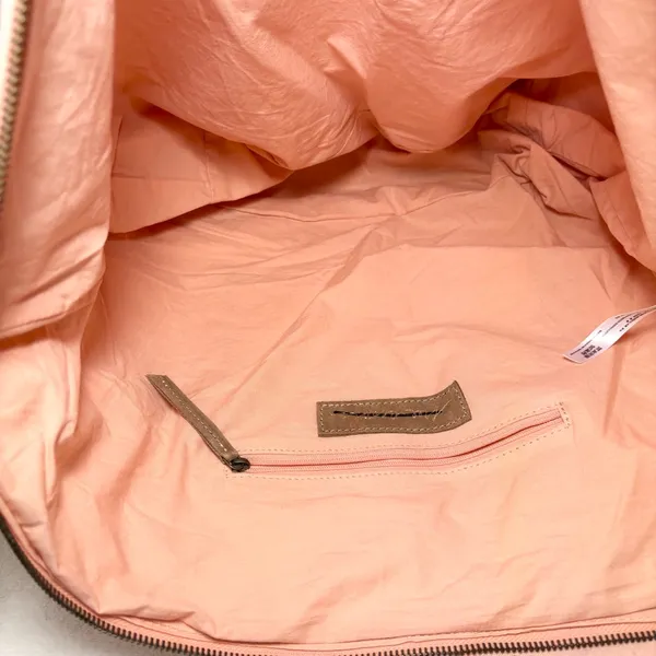 Free People Vienna Pink Quilted Shoulder Bag/Tote Bag, Suede Trim Detail‎ - Image 4