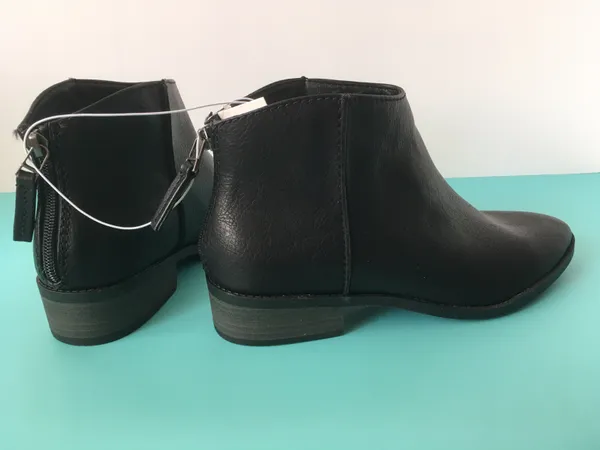 Black Ankle Boots, Size 9 1/2 - Image 2