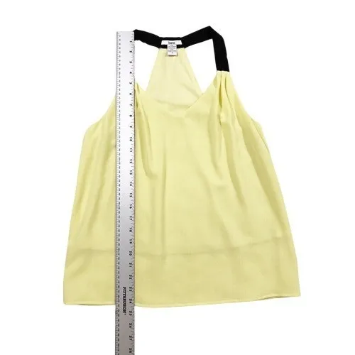 Bar III Yellow‎ Sleeveless Flowy Tank Top Size Small - Image 3
