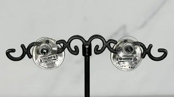 Chico's Rhinestone Studded Stud Earrings Pierced Pair - Image 7