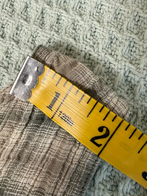 Vintage 90s Patagonia Tank Top Women Medium Organic Cotton Tan Green Plaid Shirt - Image 8