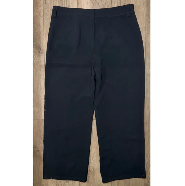 Pre-Owned Zara Straight Leg Black Dress Pants Trousers Women's Plus Size XXL - Image 2
