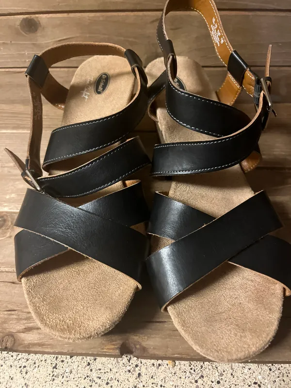 Dr. Scholl's True Comfort wedge sandal, size 10 black (RM) - Image 2