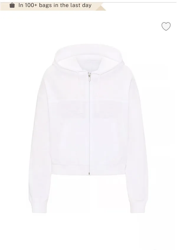 Pink lightweight lounge zip hoodie - Image 3