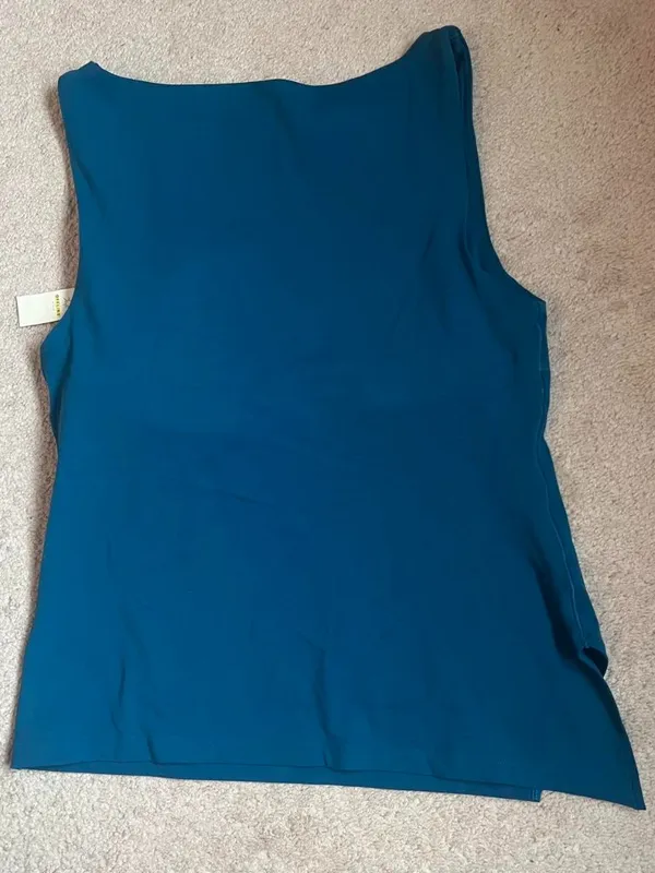 Teal aerie asymmetrical tank top - Image 5