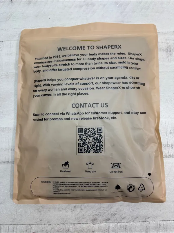SHAPERX Tummy Control Shapewear Thong Bodysuit Seamless size 4x - Image 8