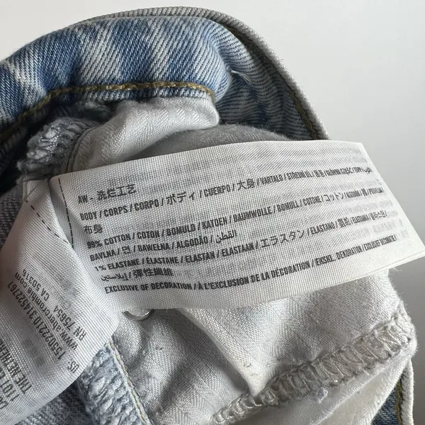 Abercrombie & fitch the dad high rise jeans Women's 27x30 Distressed‎ Grunge - Image 9